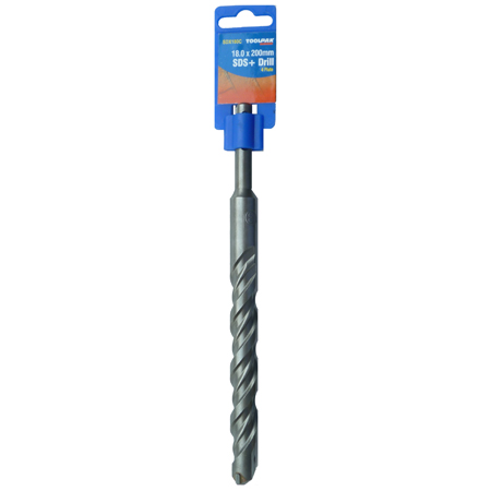 SDS Plus Masonry Drill Bit 18mm x 200mm Hammer Toolpak 